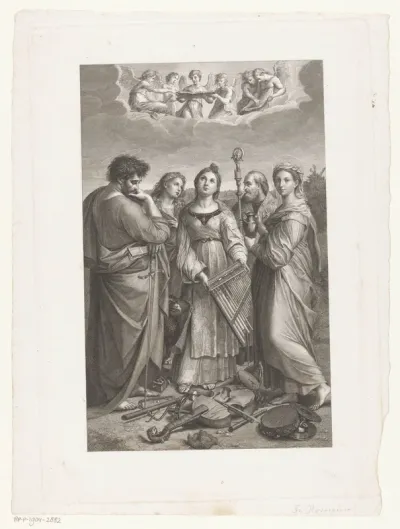 De heilige Cecilia in extase