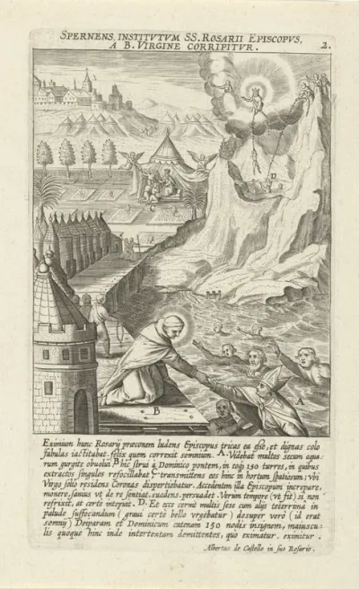 De heilige Dominicus redt de zielen van gelovigen