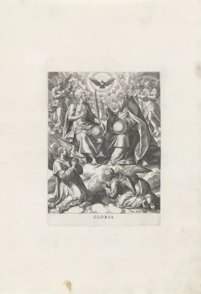 De Heilige Drie-eenheid in de hemel: roem