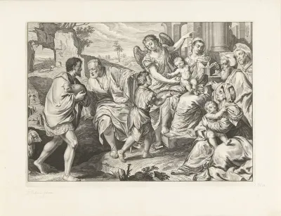 De heilige familie in gezelschap van anderen