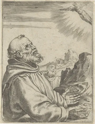 De heilige Franciscus ontvangt de stigmata