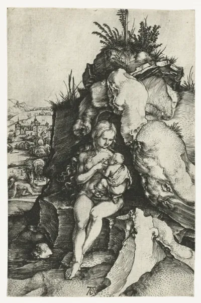 De Heilige Johannes Chrysostomus en de koningin met haar pasgeboren zoon