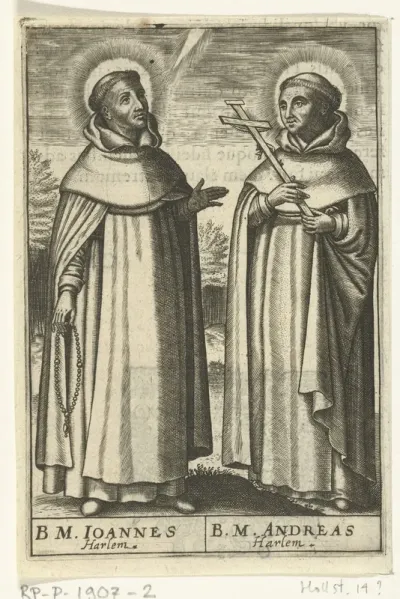 De heilige Johannes en de heilige Andreas