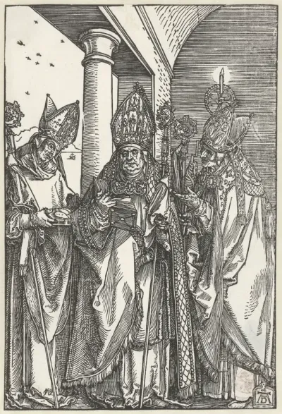 De Heilige Nicolaas, Ulrich van Augsburg en Erasmus