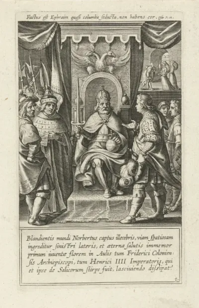 De heilige Norbertus aan het hof van keizer Hendrik V