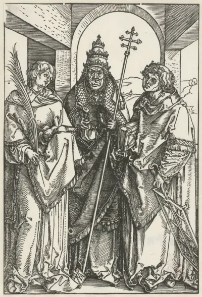 De Heilige Stefanus, Sixtus en Laurentius