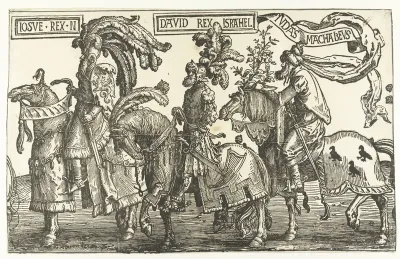 De helden Jozua, David en Judas de Makkabeeër