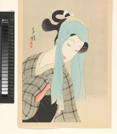 De heldin Ochiyo uit 'Shinjū yoi kōshin'