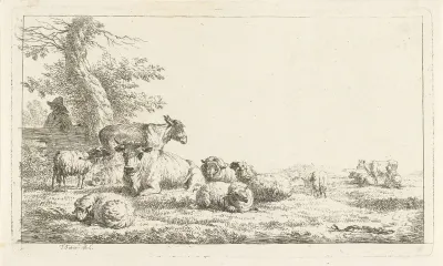 De herder achter de schutting