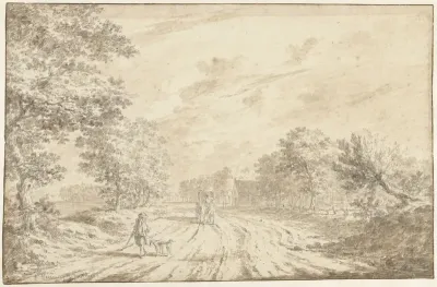 De Herenweg met het Posthuis