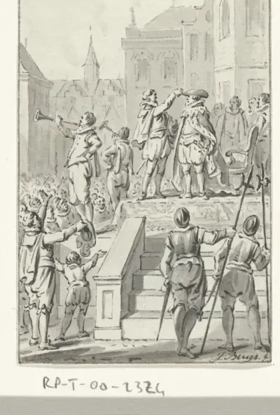 De hertog van Anjou gehuldigd te Antwerpen, 1582