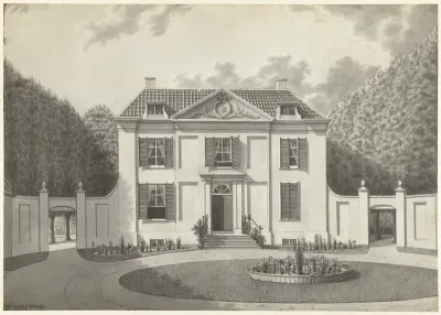 De hofstede Vreedelust aan de Spanjaardslaan te Haarlem