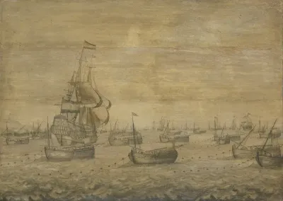 De Hollandse haringvloot aan de vleet
