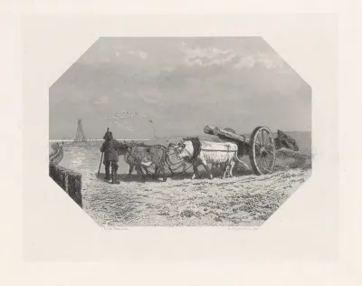 De Hollandse zeedijken met paalwerk versterkt, 1466