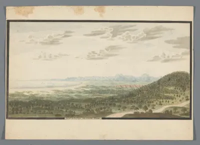 De hoogte bij de Van Stadensrivier