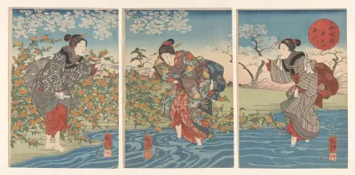 De Ide Tama rivier in de provincie Yamashiro
