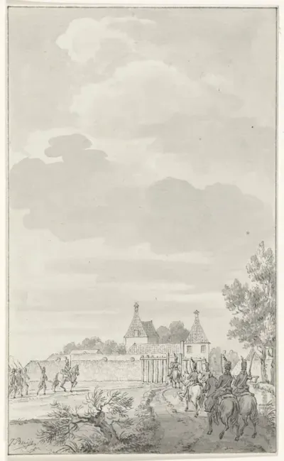 De inname van de Uitermeerse schans bij Weesp door de Pruisen, oktober 1787