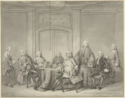 De inspecteurs van het Collegium Medicum te Amsterdam in 1756