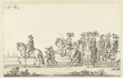De intocht van Maria de' Medici te Amsterdam in 1638 (plaat 2)