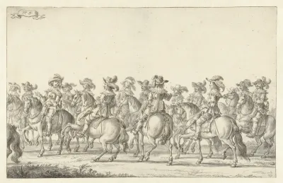 De intocht van Maria de' Medici te Amsterdam in 1638 (plaat 3)