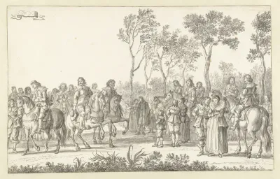 De intocht van Maria de' Medici te Amsterdam in 1638 (plaat 7)