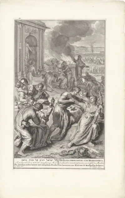 De Israëlieten en de Moabitische vrouwen