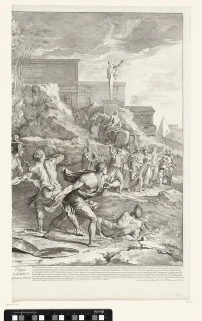De jonge Pyrrhus wordt gered (rechterblad)