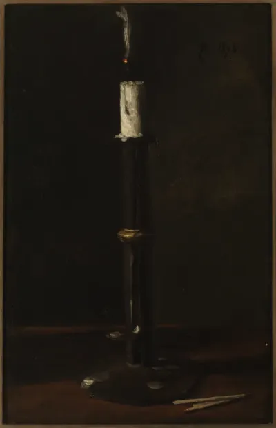 De kandelaar (Nature morte avec bougie).