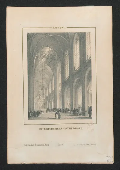De kathedraal van Antwerpen, van binnen