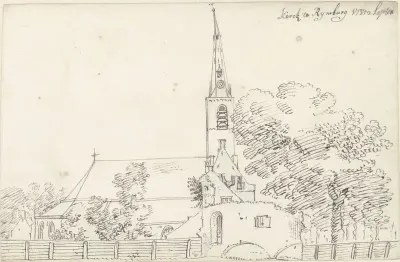 De kerk te Rijnsburg