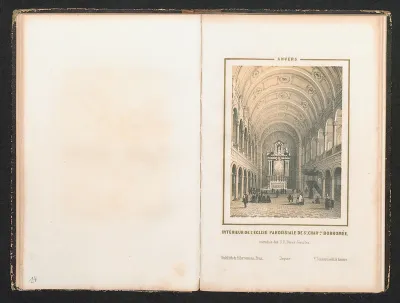De kerk van de Jezuïeten, de Sint-Carolus Borromeuskerk, te Antwerpen, vanbinnen