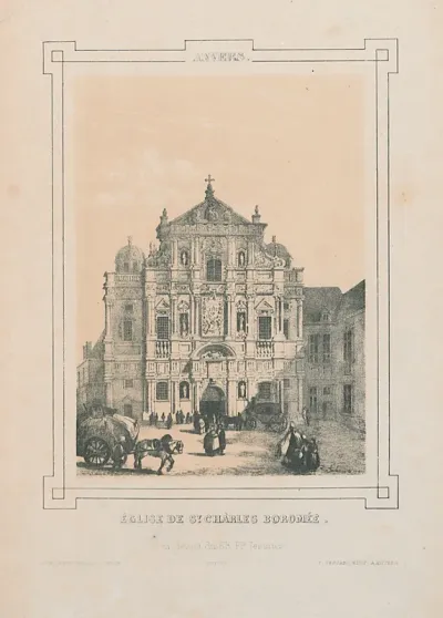 De kerk van de Jezuïeten, de Sint-Carolus Borromeuskerk, te Antwerpen