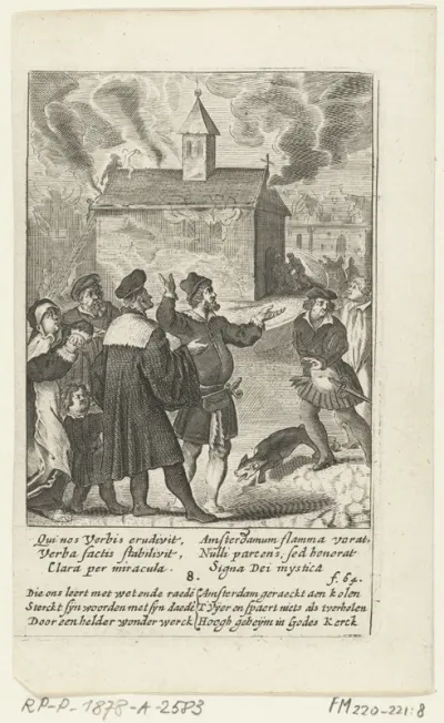 De kerk waar de hostie wordt bewaard brandt af maar de hostie blijft gespaard, 8