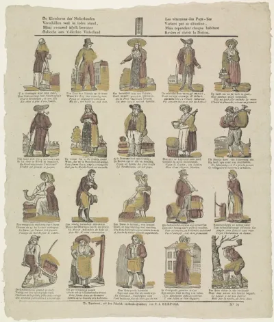 De kleederen der Nederlanden / Verschillen veel in iedre stand [(...)]