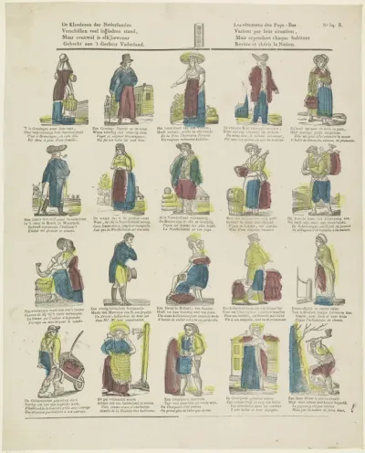 De kleederen der Nederlanden / Verschillen veel in iedren stand [(...)]