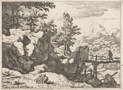 De kleine houten brug