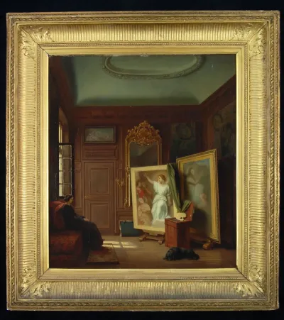 De kleine schilderkamer in het Pavillon Roquelaure, Scheffers buitenverblijf te Argenteuil