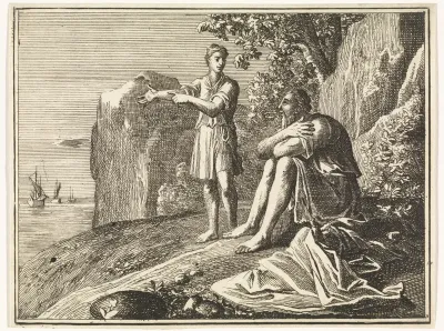 De knecht van Elia ziet een kleine regenwolk