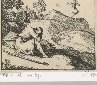 De knecht van Elia ziet een kleine regenwolk