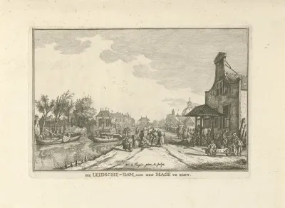 De kom in de trekvaart tussen Leiden en Den Haag in Leidschendam