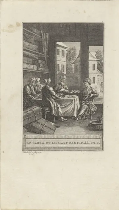 De koopman en zijn bewaker