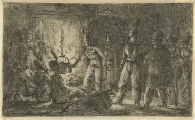 De kozakken in de boerenhut