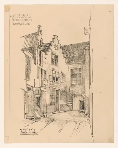 De Kuiperspoort, noordzijde, te Middelburg