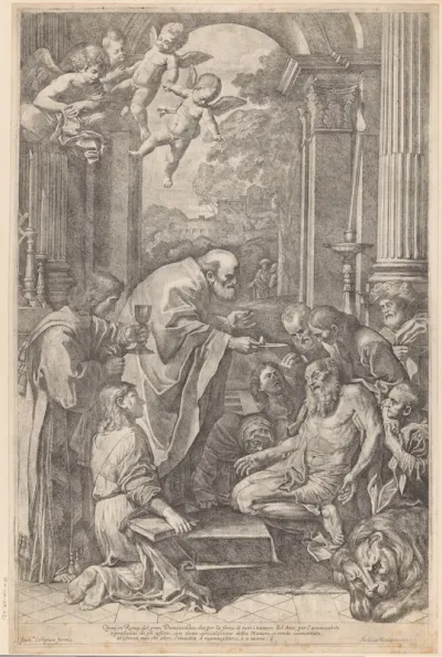 De laatste communie van de heilige Hieronymus