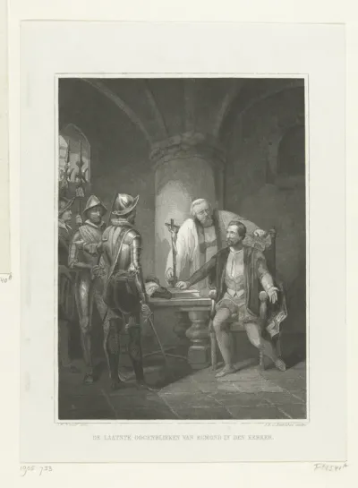 De laatste ogenblikken van Egmond in zijn cel, 1568