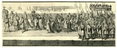 De lijkstatie van de koningin, derde deel, eerste helft, 1695