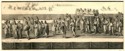 De lijkstatie van de koningin, eerste deel, tweede helft, 1695