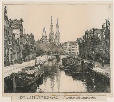 De Lindengracht te Amsterdam, voor de demping