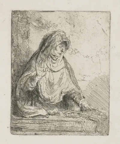 De maagd Maria met de passiewerktuigen