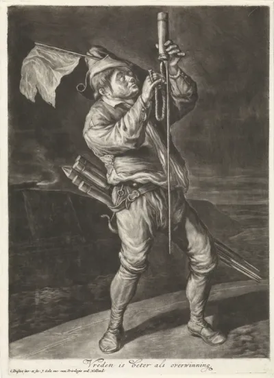 De man met de vuurpijl